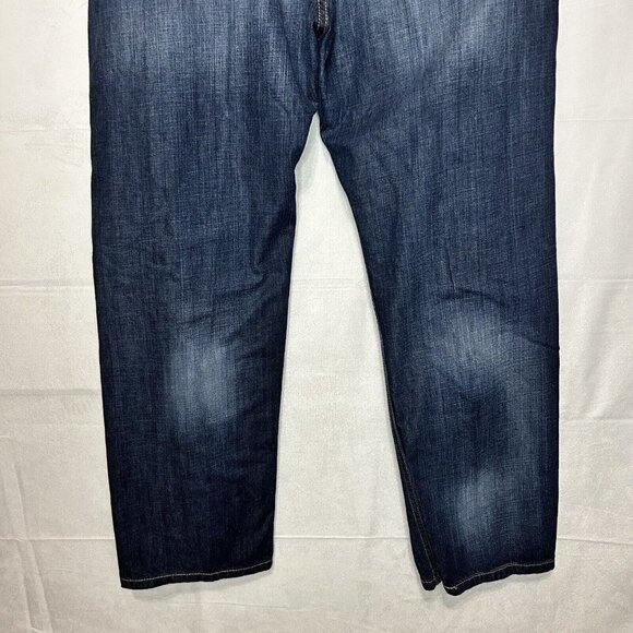 Levi's 505 Regular Fit Straight Leg Blue Denim High-Rise Jeans Size 40x30 - Picture 7 of 9